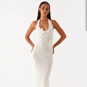 Pepper mayo NWT Novalee flower crochet maxi dress